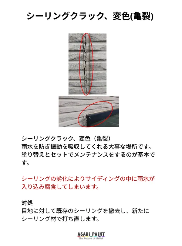 シーリング劣化