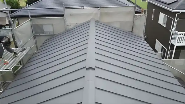 ガルバリウム鋼板施工例2 施工後